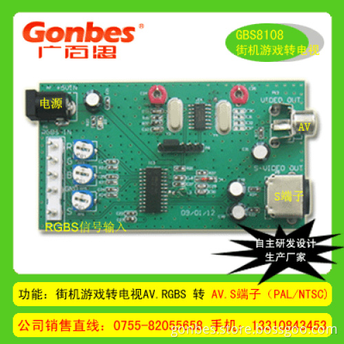 RGBS to AV,RGBS to S-video,CGA to AV